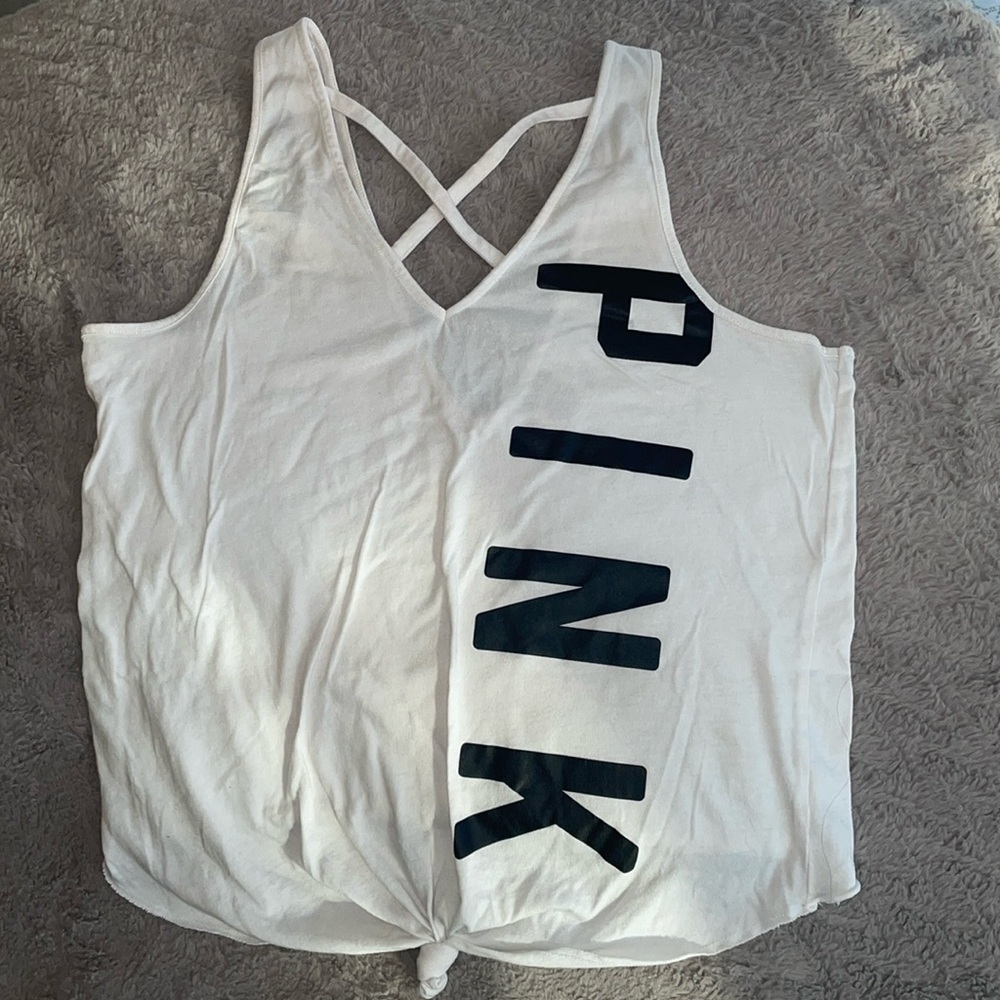 PINK Victoria’s Secret Strappy Knotted Tank Top